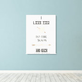 月まで愛してる キャンバスプリント (インサイチュ (ウッドフロア))