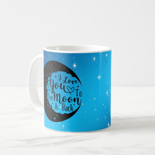 月まで愛してる コーヒーマグカップ (正面左)