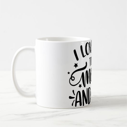 月まで愛してる コーヒーマグカップ (左)