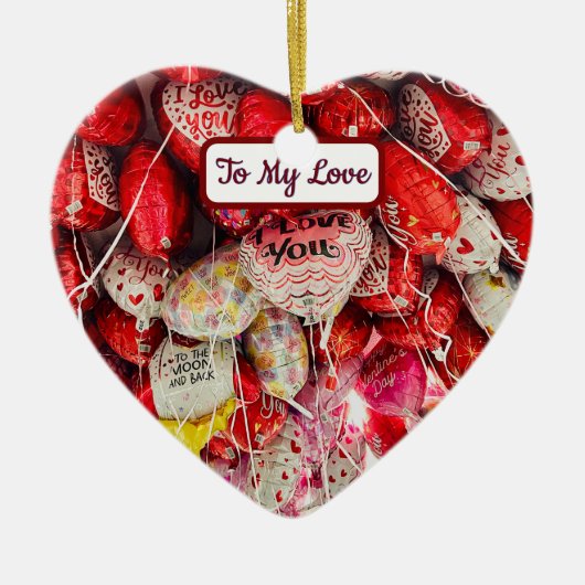 月まで愛してる セラミックオーナメント (正面)