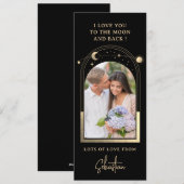 月まで愛してる フォト 天体 ブラック ゴールド シーズンカード (正面/裏面)