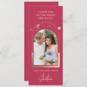 月まで愛してる フォト 天体 マジェンタ ゴールド シーズンカード (正面/裏面)