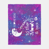 月まで愛してる フリースブランケット (正面)