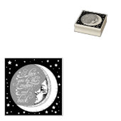 月まで愛してる ラバースタンプ (押印)