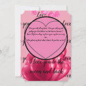 月まで愛してる 招待状 (正面)