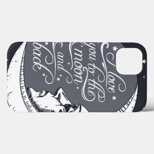 月まで愛してる Case-Mate iPhoneケース (裏面 (横))