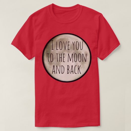 月まで愛してる Tシャツ (デザイン正面)