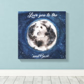 月まで愛して キャンバスプリント (インサイチュ (ウッドフロア))