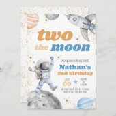 月まで行く誕生日の少年 招待状 (正面/裏面)