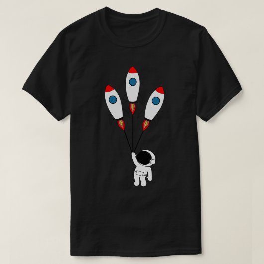 月まで送ってくれ Tシャツ (デザイン正面)