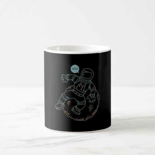 月まで飛ばして コーヒーマグカップ (中央)