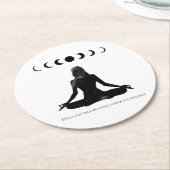 月も時を経る ラウンドペーパーコースター (アングル)