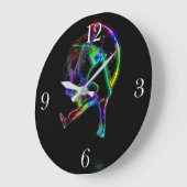 月をスクート – スクーターChamp ラージ壁時計 (傾斜)