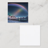 月をズーム拡大すると、ぼんやりした空気が見える スクエア名刺 (正面/裏面)