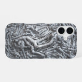 月をテーマにした箱切り絵 iPhone 16ケース (裏面横)