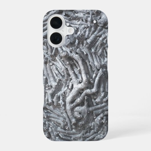 月をテーマにした箱切り絵 iPhone 16ケース (裏面)