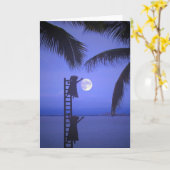 月を与えるため カード (黄色い花)