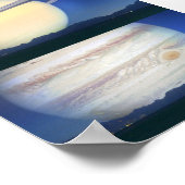 月を他の体に置き換え ポスター (角)