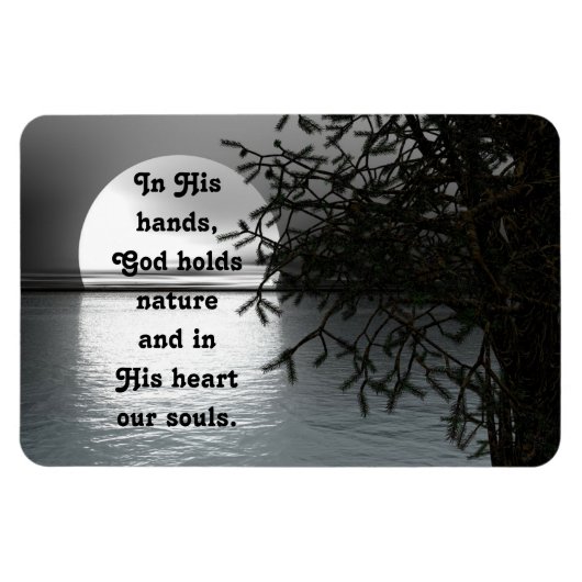 月を反射して彼の手に マグネット (横)