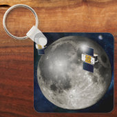 月を周回するツイングリル宇宙船。 キーホルダー (正面)