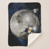 月を周回するツイングリル宇宙船。 シェルパブランケット (正面)