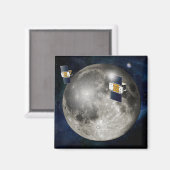月を周回するツイングリル宇宙船。 マグネット (正面/裏面)