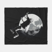 月を尾行する – テールホイップスクーターのスタント フリースブランケット (正面(横))