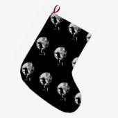 月を尾行する – テールホイップスクーターのスタント ラージクリスマスストッキング (正面 (吊り時))