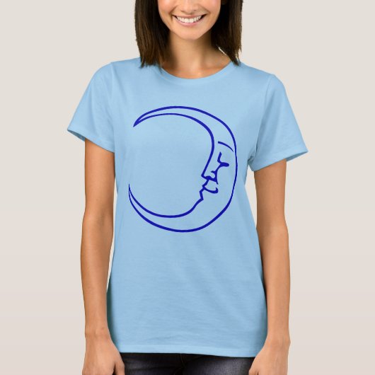 月を崇拝して下さい Tシャツ (正面)