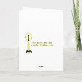 月を持つハロウィン猫 カード (裏面)