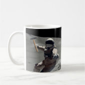 月を掘る コーヒーマグカップ (左)