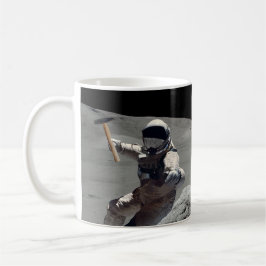 月を掘る コーヒーマグカップ