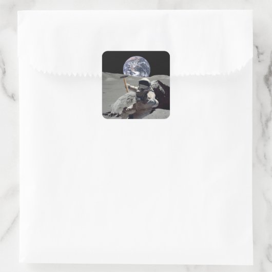 月を掘る スクエアシール (バッグ)