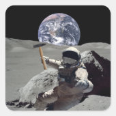 月を掘る スクエアシール (正面)