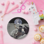 月を掘る ペーパープレート (パーティー)