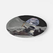 月を掘る ペーパープレート (アングル)