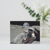 月を掘る ポストカード (スタンド正面)