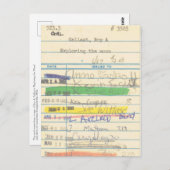 月を探検する帯出券3503 ポストカード (正面/裏面)