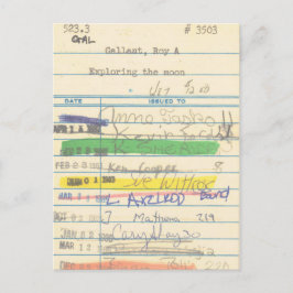 月を探検する帯出券3503 ポストカード