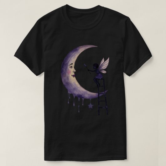 月を描く人 Tシャツ (デザイン正面)