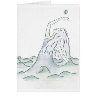 月を握っている海の女神