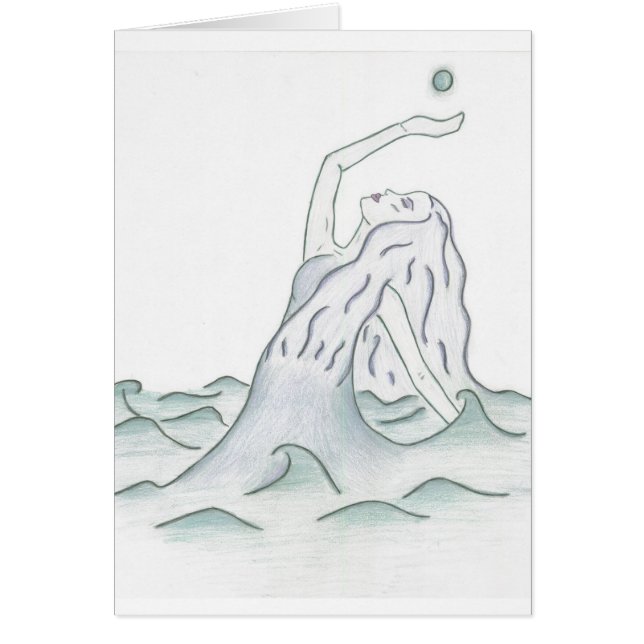 月を握っている海の女神 (正面)