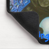 月を盗んでいる脂肪質猫 マウスパッド (コーナー)