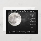 月を目指してリーチ….. ポストカード (正面/裏面)