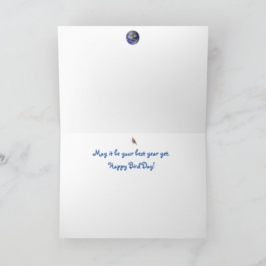  – 月を目指してリーチ： HappyBird Day カード (内部)