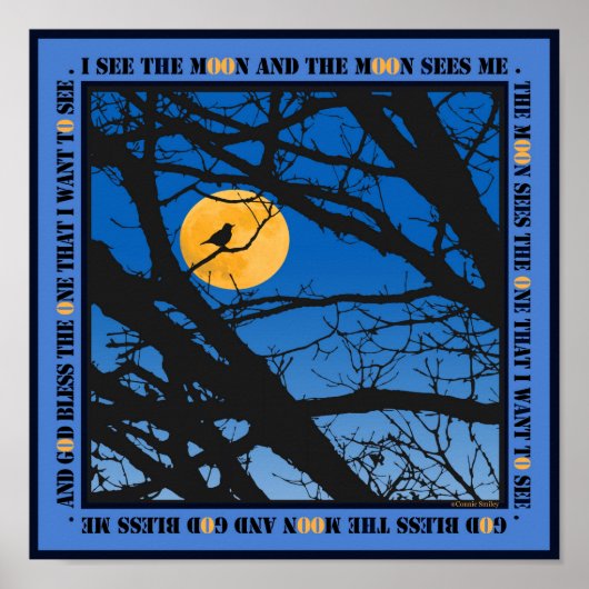 月を祝福する ポスター (正面)