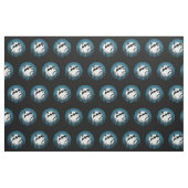 月を背景にしたコウモリと木 ファブリック (ファットクウォーター)