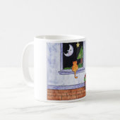 月を見ているCat氏 コーヒーマグカップ (正面左)