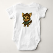 月を見て人狼の小声 ベビーボディスーツ (裏面)