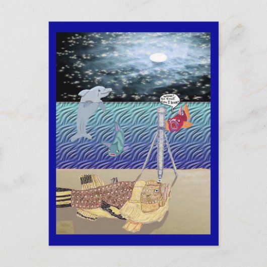 月を見ながら ポストカード (正面)